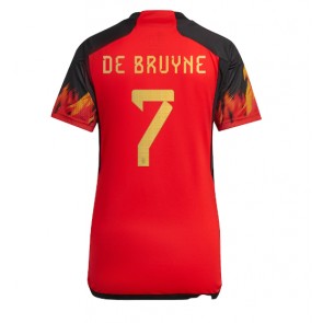 Belgien Kevin De Bruyne #7 kläder Kvinnor VM 2022 Hemmatröja Kortärmad